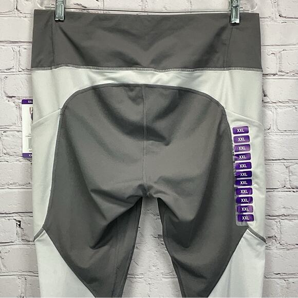 Active Life Leggings Women's Size XXL Gray/White Activewear Workout Exercise NWT - Picture 4 of 12